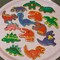 7 Pieces New Dinosaur Cookie Cutter Set -Dinosaur Footprint and Head, Tyrannosaurus(T-Rex), Brontosaurs, Spinosaurus, Triceratops, Pterodactyl, Baking Mold for Kids Dinosaur Birthday Party